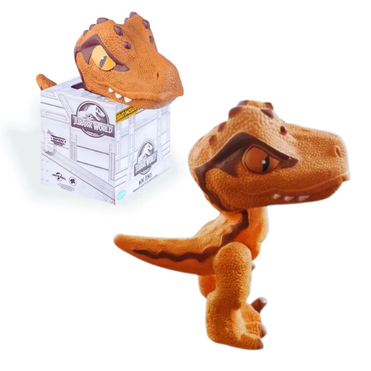 Mini Dino Echo Laranja Na Casinha Jurassic Word - Pupee Mini Dino Echo Laranja Na Casinha Jurassic Word - Pupee